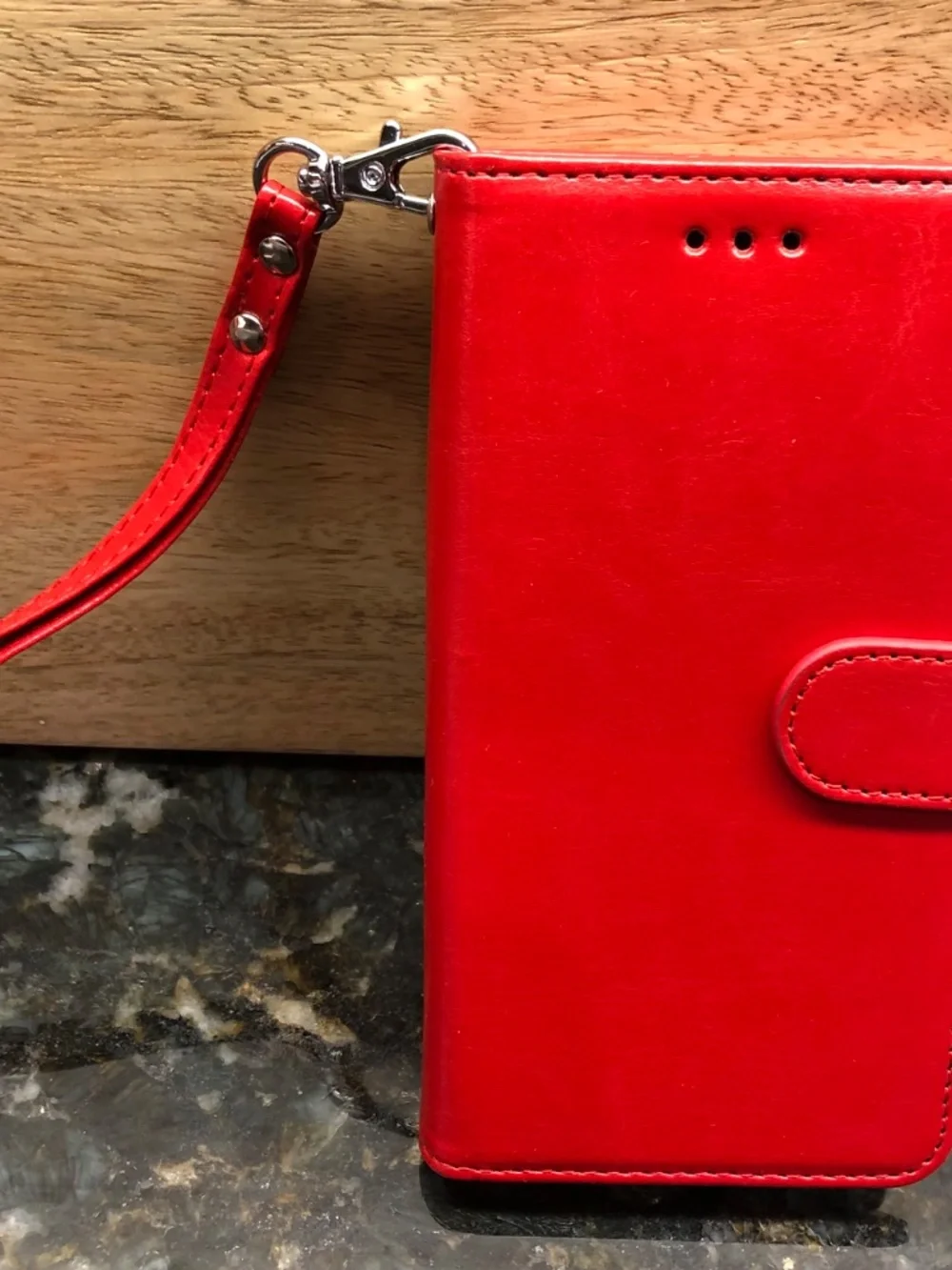 Beautiful Red iPhone Wallet Cover